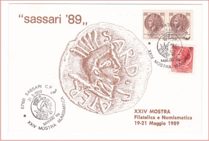 Sassari 24^ mostra filatelica - 1989